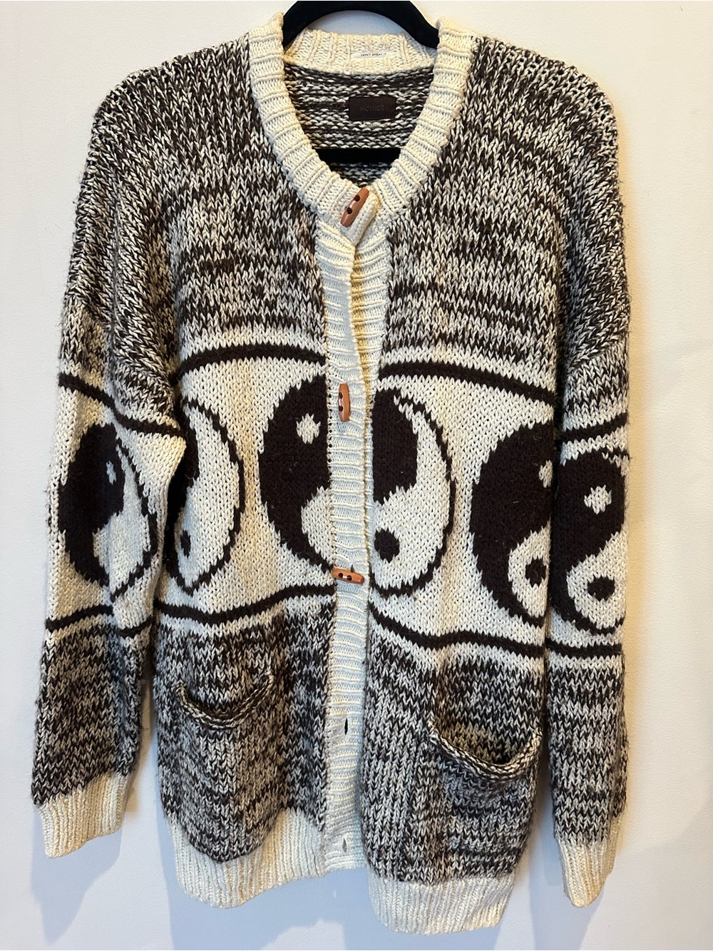 MOTHER The Long Drop Cardigan in the Good and the Bad Sz S
